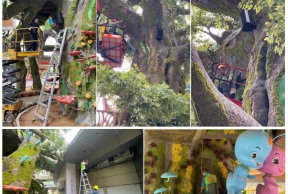 惠州港惠新天地公共廣播系統和樹上音響系統 惠州港惠新天地公共廣播系統和樹上音響系統